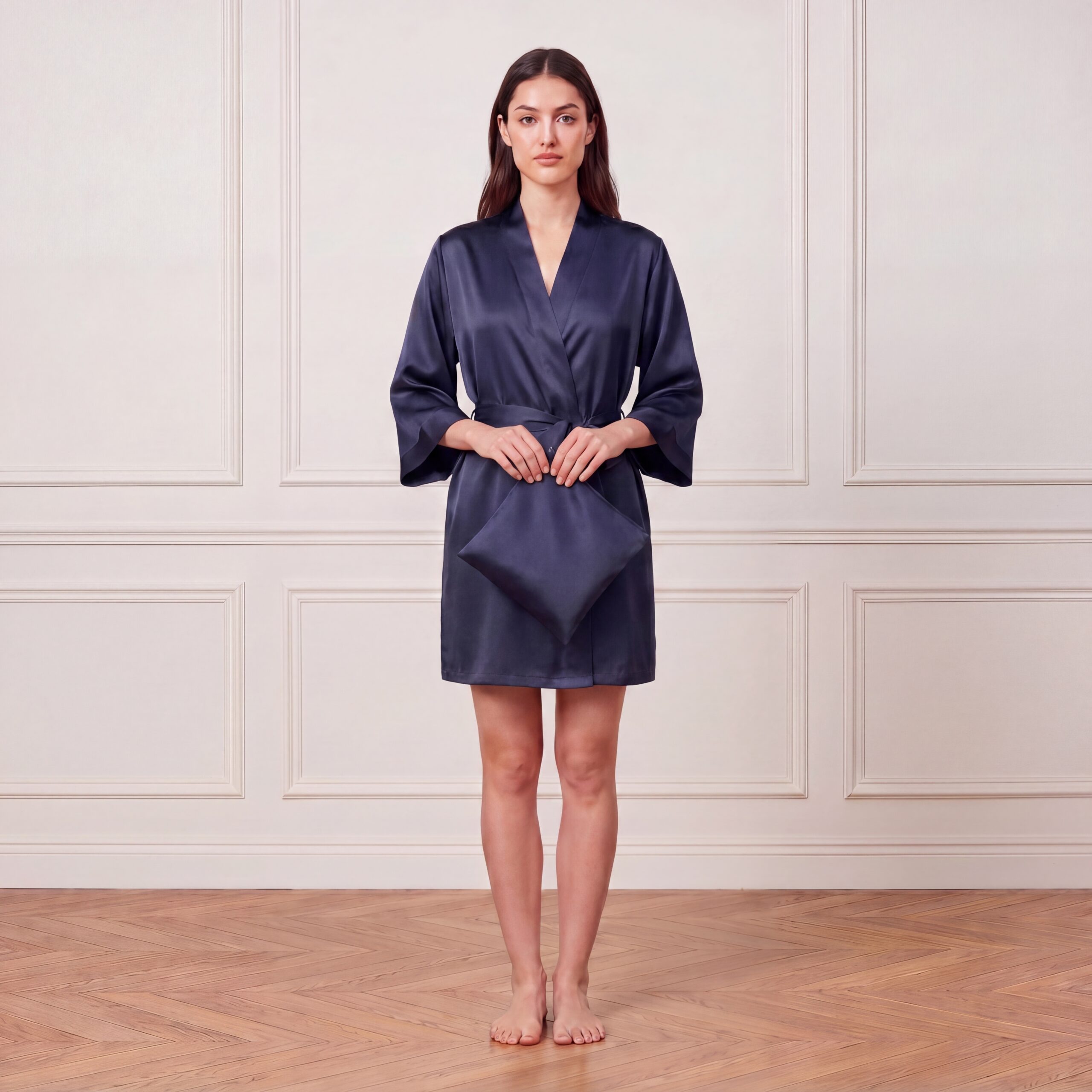 Silk-blue-lake-robe-short-mulberry-silk-melegim